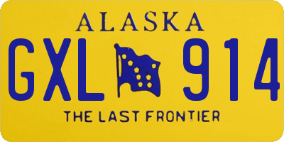 AK license plate GXL914