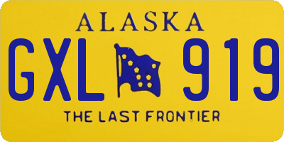 AK license plate GXL919