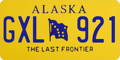 AK license plate GXL921