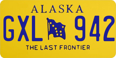 AK license plate GXL942