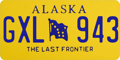 AK license plate GXL943