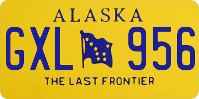 AK license plate GXL956