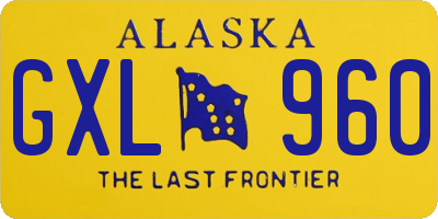 AK license plate GXL960