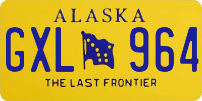 AK license plate GXL964