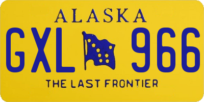 AK license plate GXL966