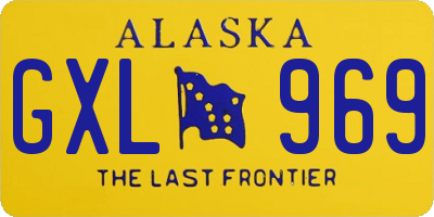 AK license plate GXL969