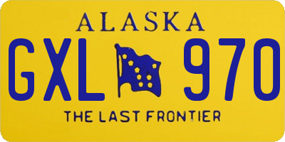 AK license plate GXL970