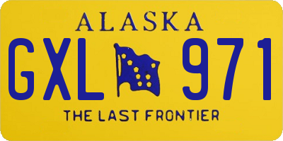 AK license plate GXL971