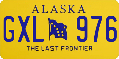 AK license plate GXL976