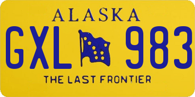 AK license plate GXL983