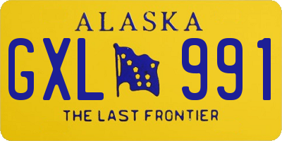 AK license plate GXL991