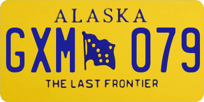 AK license plate GXM079
