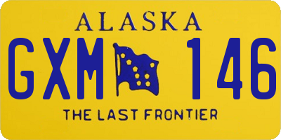 AK license plate GXM146