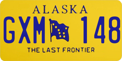 AK license plate GXM148