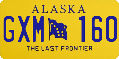 AK license plate GXM160