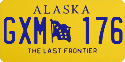 AK license plate GXM176