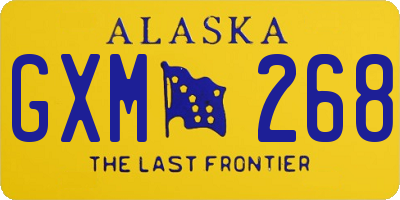 AK license plate GXM268
