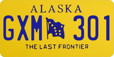 AK license plate GXM301