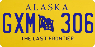 AK license plate GXM306