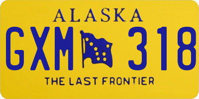 AK license plate GXM318