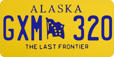 AK license plate GXM320