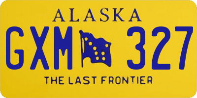 AK license plate GXM327