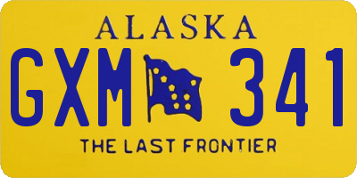 AK license plate GXM341