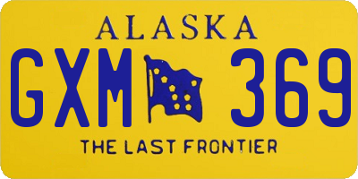 AK license plate GXM369