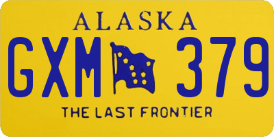 AK license plate GXM379