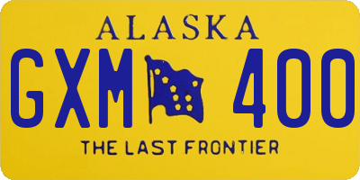 AK license plate GXM400