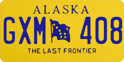 AK license plate GXM408