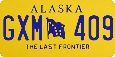 AK license plate GXM409