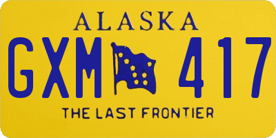 AK license plate GXM417