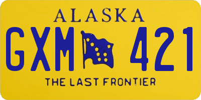 AK license plate GXM421