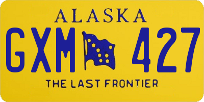 AK license plate GXM427