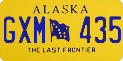 AK license plate GXM435