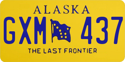 AK license plate GXM437