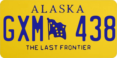 AK license plate GXM438