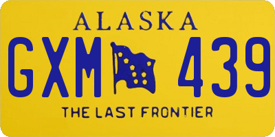 AK license plate GXM439