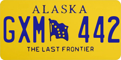 AK license plate GXM442