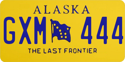 AK license plate GXM444