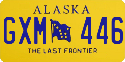 AK license plate GXM446