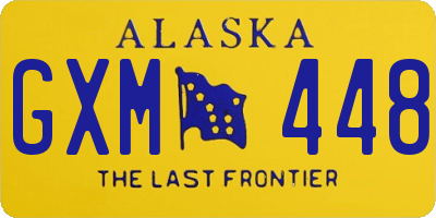 AK license plate GXM448