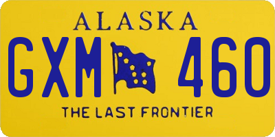 AK license plate GXM460