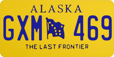 AK license plate GXM469