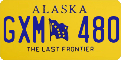 AK license plate GXM480