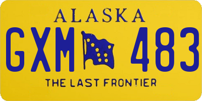 AK license plate GXM483