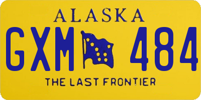 AK license plate GXM484