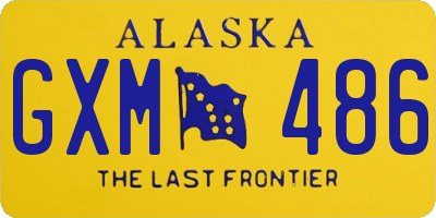 AK license plate GXM486