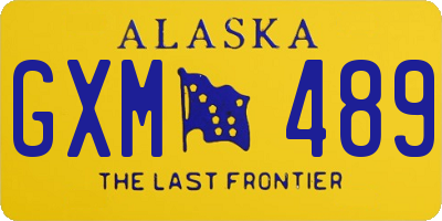 AK license plate GXM489